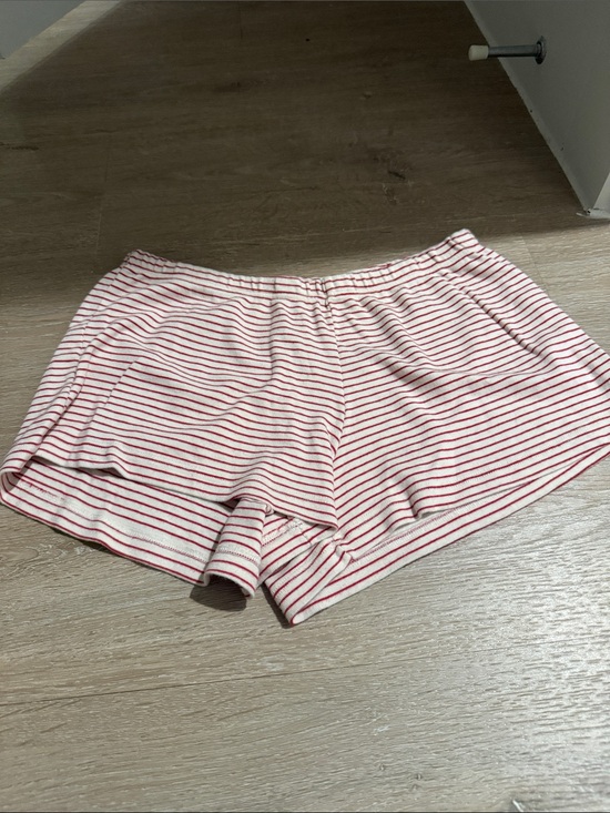 Brandy Melville Pants - Brandy Melville Red and White Striped Athletic Lounge Shorts